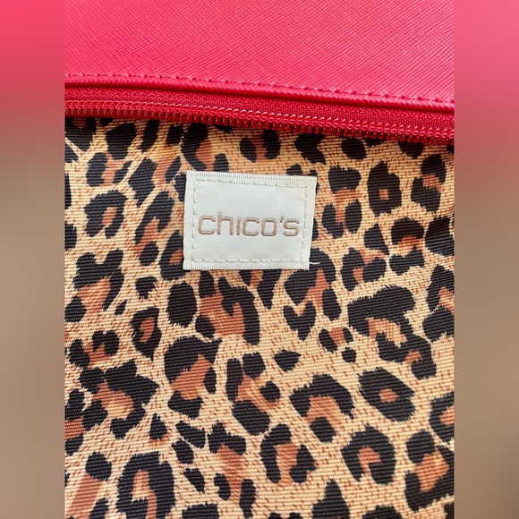 Chico's Red Clutch, Suede Tassel, NWOT - Picture 3 of 10